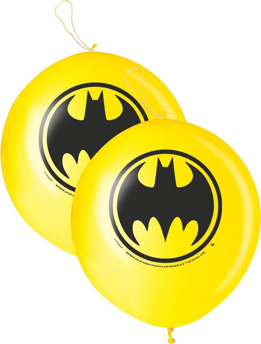 UNIQUE - 2 punchball ballonnen Batman - Decoratie > Feest spelletjes